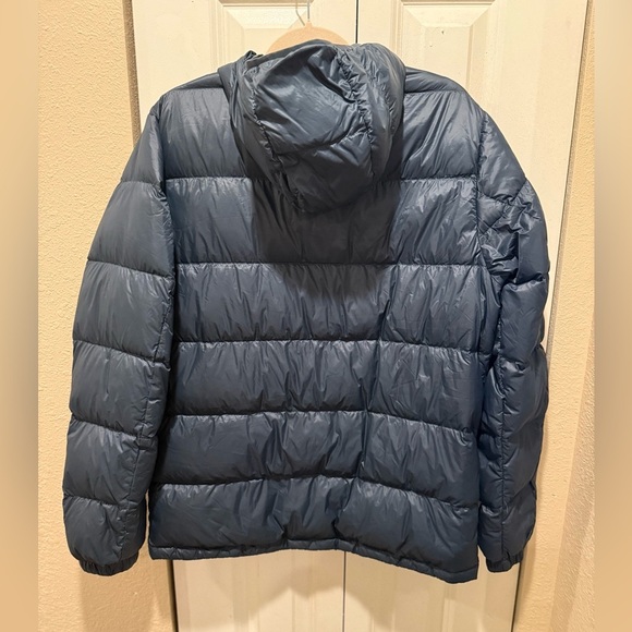 Eddie Bauer Wide Channel Hooded Down Jacket 650Fill Power in Storm,size M - Picture 4 of 8